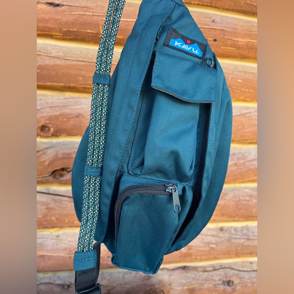 Brand New Kavu turquoise rope sling bag